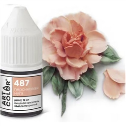487.Краситель водораств.  гелевый пищевой Персиковая нуга, 12 мл, Art Color