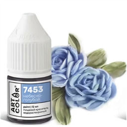 7453.Краситель водораств. гелевый пищевой Небесно-голубой, 12 мл, Art Color