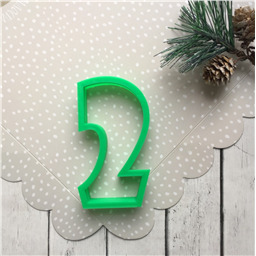 Форма для пряников Цифра 2, 7 см