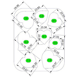 Форма для шоколада Шоко-сердечки 