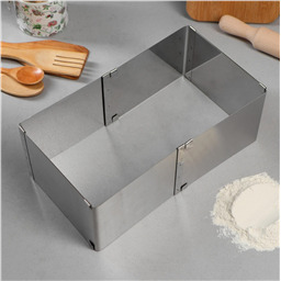 Форма для выпечки Квадрат, H-8,5 см, 16х16-28х28 см