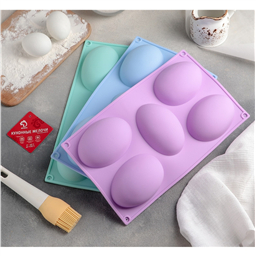 Форма для шоколада и выпечки «Яйцо», 5 ячеек (10х7х3,5 см)