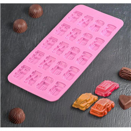 Форма Машинки (для шоколада, мастики и изомальта)