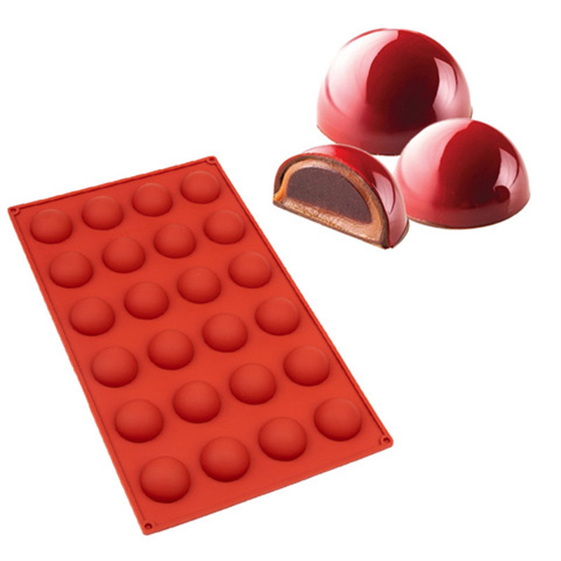 Форма Полусфера 24 ячеек, 2,8 см (для шоколада и изомальта)
