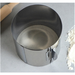 Форма раздвижная с разметкой для выпечки и выкладки Круг, 16-30 см, высота 14 см