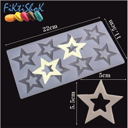 Форма Звезды для шоколада, изомальта, мастики