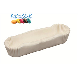 Капсулы белые бумажные для эклеров, 40х105х27 мм, набор 100 шт