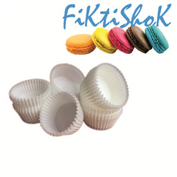 Капсулы белые бумажные для конфет, 22х15,5 мм, набор 100 шт