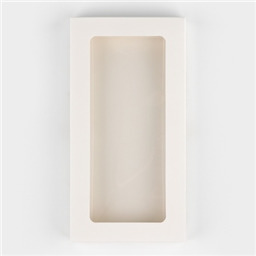 Коробка для плитки шоколада. Цвет белый. 16,4х8,4х1,7 см