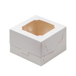 Коробка под Бенто, 12х12х8 см, мелованная картон