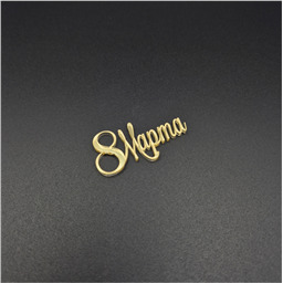 Мини-топпер  Надпись 8 марта 2, золото