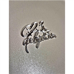 Мини-топпер 23 февраля-2, серебро, 5 см