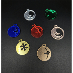 Мини-топпер Новогодний шар,в ассортименте, 3,5 см