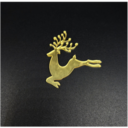 Мини-топпер Олень,золото, 5 см, зерк.акрил