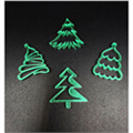 Мини-топпер  Ёлочки зеленые в ассортименте, 4 см, зерк.акрил