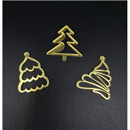 Мини-топпер  Ёлочки золотые в ассортименте, 4 см, зерк.акрил