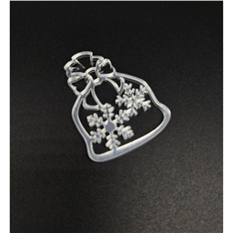 Минни-топпер Мешок Деда Мороза, серебро, 5 см, зерк.акрил