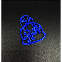 Минни-топпер Мешок Деда Мороза, синий 5 см, зерк.акрил