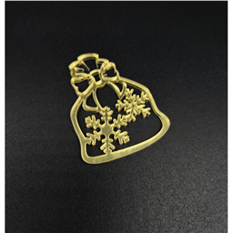 Минни-топпер Мешок Деда Мороза, золото, 5 см, зерк.акрил