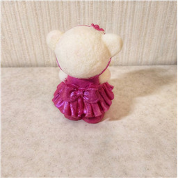 Шоколадная фигурка Мишка в платье из бельгийского шоколада и итальянской глазури