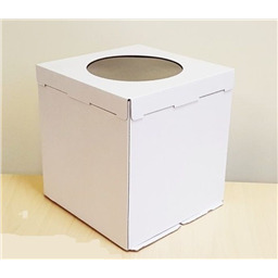 ОПТ 25! Коробка для торта 36х36х40 с окном (плотный гофрокартон)