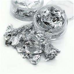 Пищевое сусальное серебро,1г