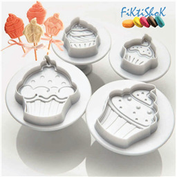 Плунжеры Кексы-Капкейки, набор 4 шт