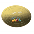 Подложка Круг,золото,односторонняя, толщина 2,5 мм. Диаметр 34 см