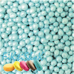 Шарики перламутровые Жемчуг голубой 3-4 мм, 70 гр 