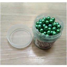 Шарики сахарные металлизированные Зеленые 5 мм, 20 г