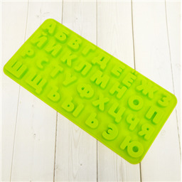 Силиконовый молд Алфавит, высота букв 2 см