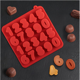 Силиконовый молд Цифры для шоколада