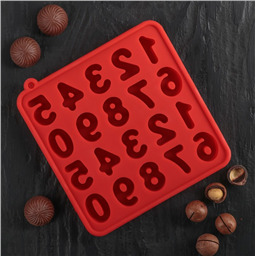 Силиконовый молд Цифры для шоколада