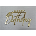 Топпер  Happy Birthday, золотой, арт.8