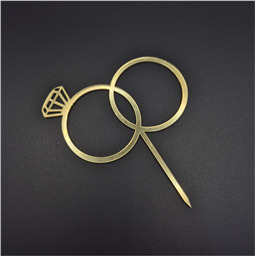 Топпер Кольца с бриллиантом, золото, 9 см