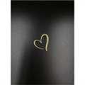 Топпер  мини Сердце,3 см, золото,арт.46