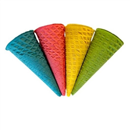 Вафельный рожок,11 см, цвет голубой 