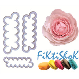 Вырубки Пион, набор 3 шт